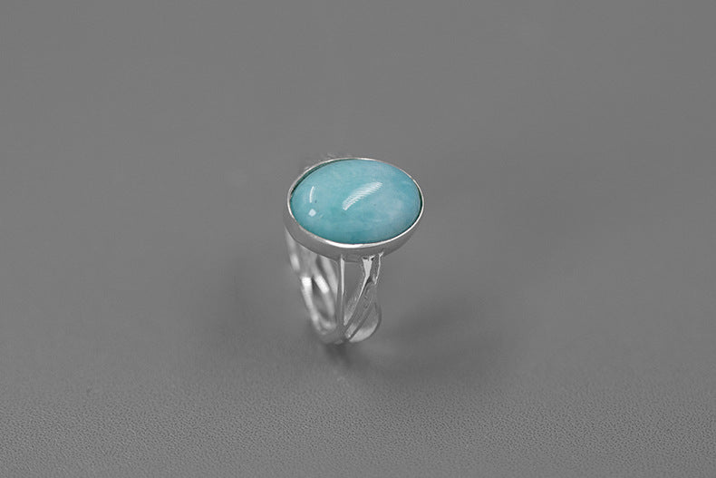 Sky Blue Amazonite Ring