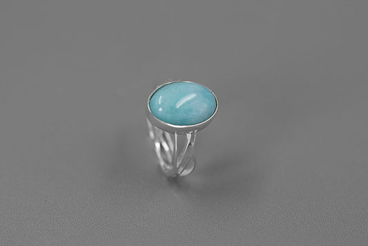 Sky Blue Amazonite Ring