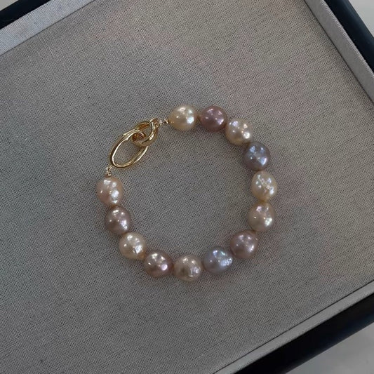 Vintage Candy-colored Freshwater Pearl Bracelet