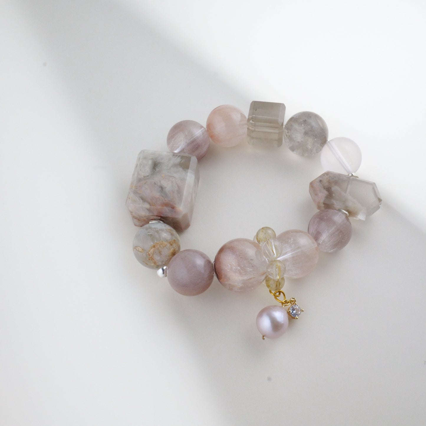 Pink Rutilated Quartz - The Pink Marble