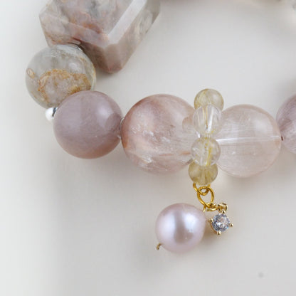 Pink Rutilated Quartz - The Pink Marble