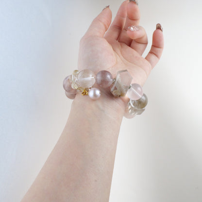 Pink Rutilated Quartz - The Pink Marble