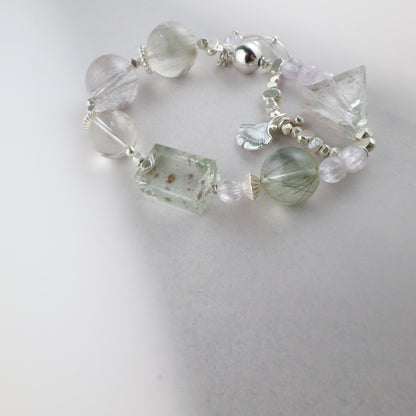 Fairy Purple and Moss Green - Dewy Summer