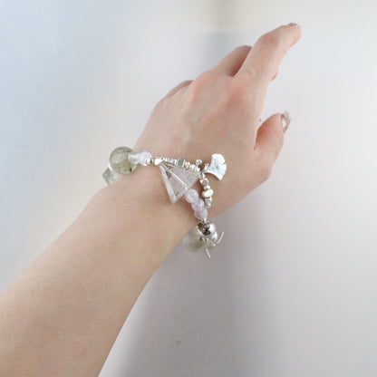 Fairy Purple and Moss Green - Dewy Summer