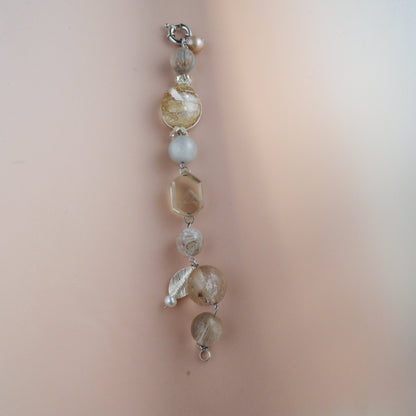 The Golden Gatsby - Skeletal Crystal Statement Piece