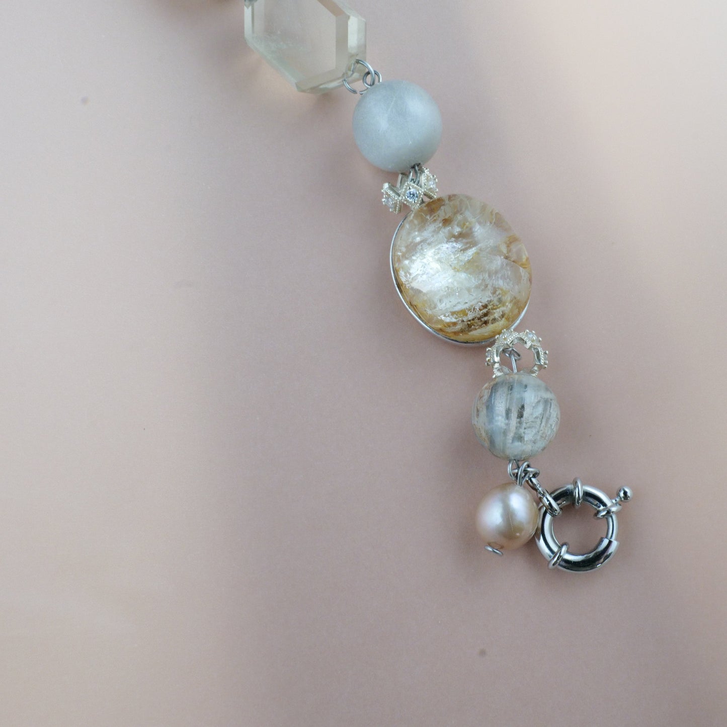 The Golden Gatsby - Skeletal Crystal Statement Piece