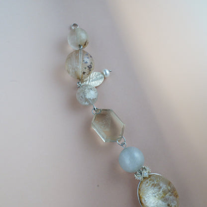 The Golden Gatsby - Skeletal Crystal Statement Piece