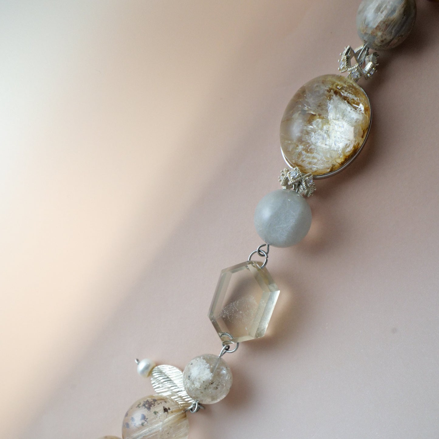 The Golden Gatsby - Skeletal Crystal Statement Piece