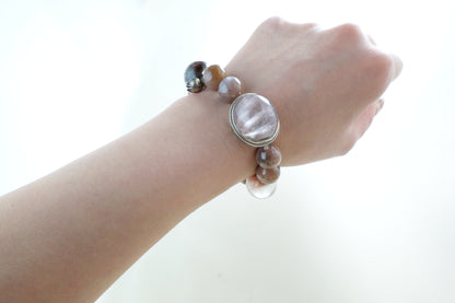 Purple Rutilated Quartz Bracelet