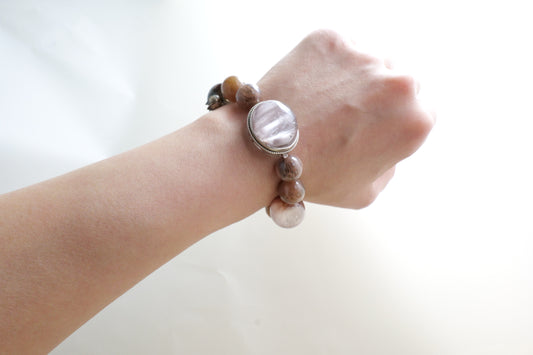 Purple Rutilated Quartz Bracelet