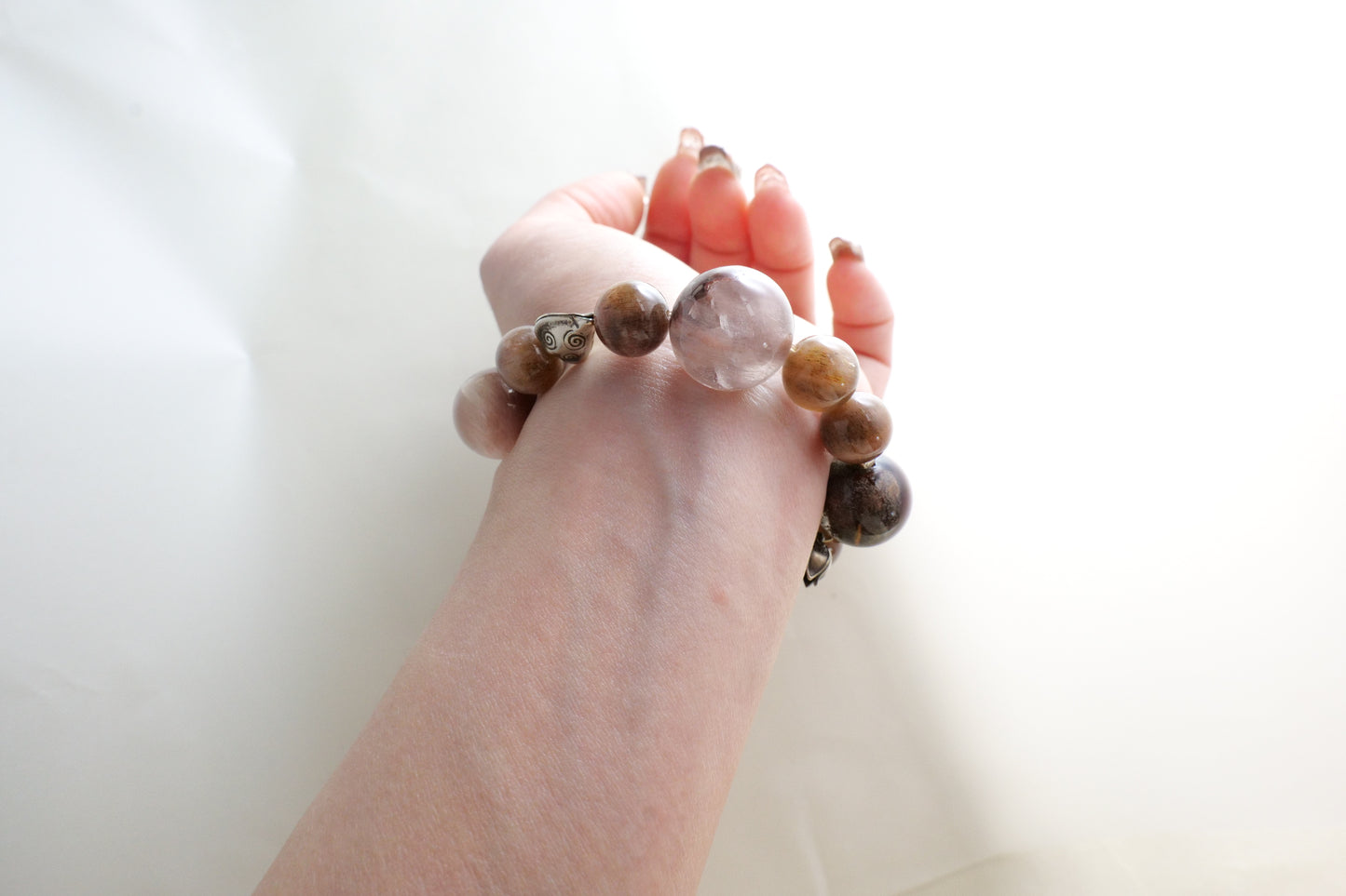 Purple Rutilated Quartz Bracelet