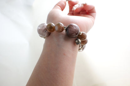 Purple Rutilated Quartz Bracelet