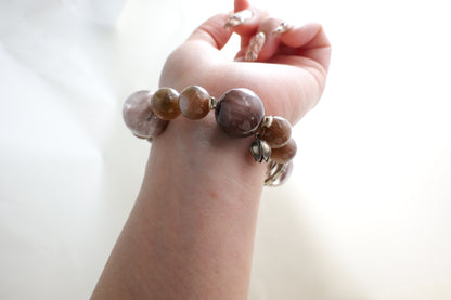 Purple Rutilated Quartz Bracelet